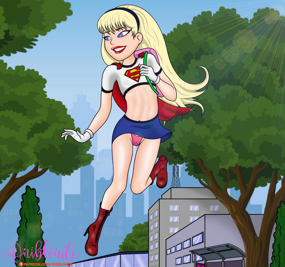 oniblonde DCAU Supergirl schoolgirl fanart by Oniblonde by Oniblonde-Art on DeviantArt