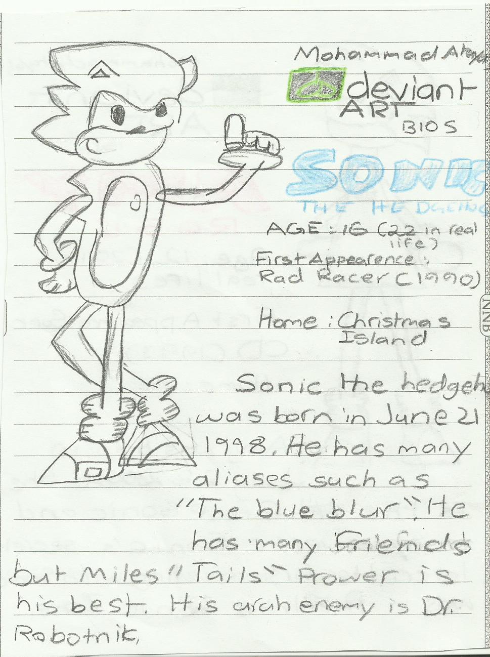 Classic Sonic Characters Bios by BrightStar40k on DeviantArt