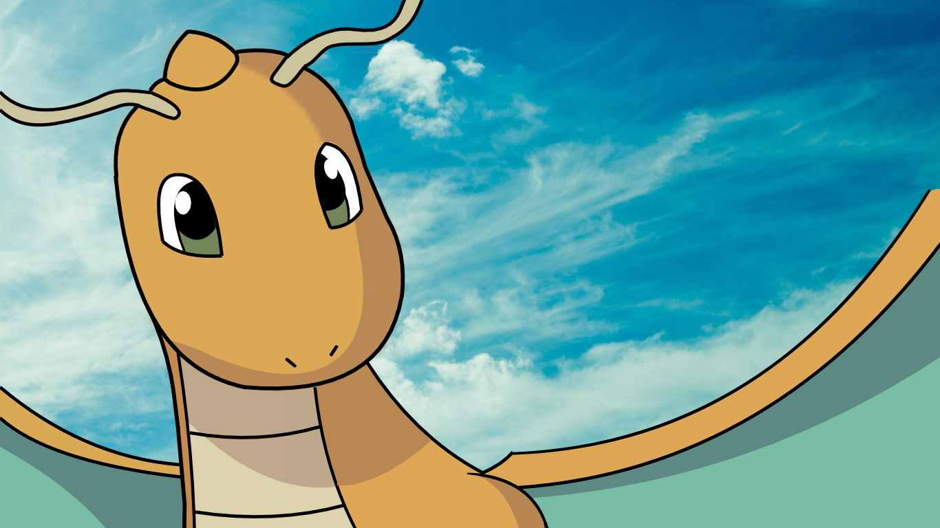 Dragonite - Pokemon - Wallpaper by midorisep on DeviantArt Dragonite - Pokemon - Wallpaper by midorisep on DeviantArt