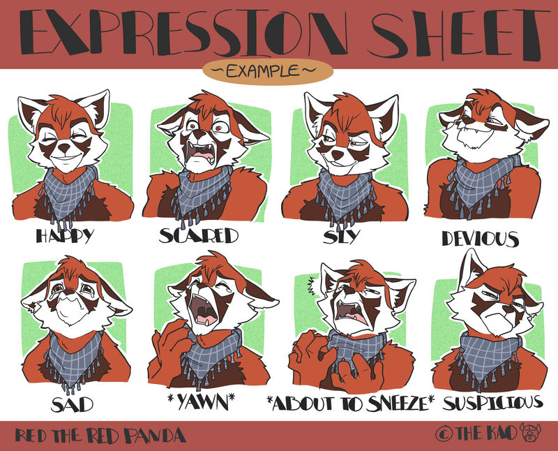 Expression Sheet Example by TheK40 on DeviantArt