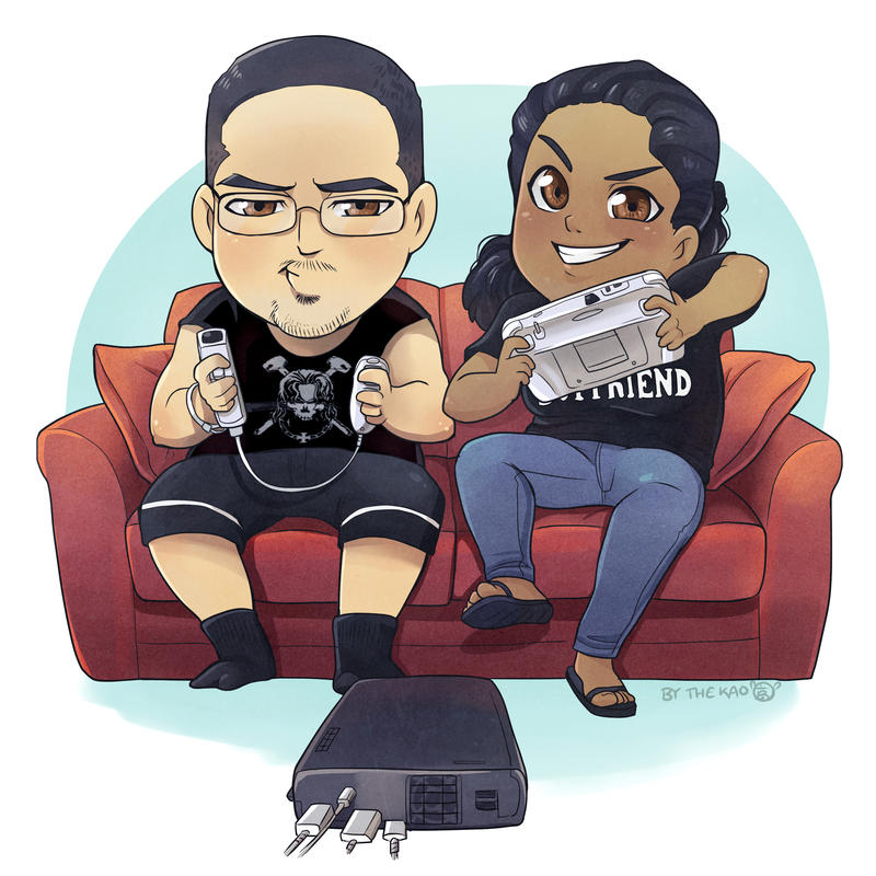 Commission: Chibi Gaming by TheK40 on DeviantArt