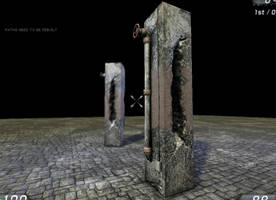 old damaged pillar: udk