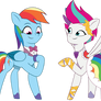 Rainbow dash and Zipp storm clothes swap