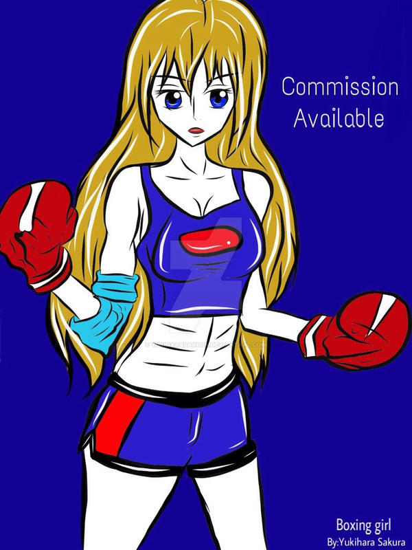 Boxing Girl (commission available ) by YukiharaSakura on DeviantArt