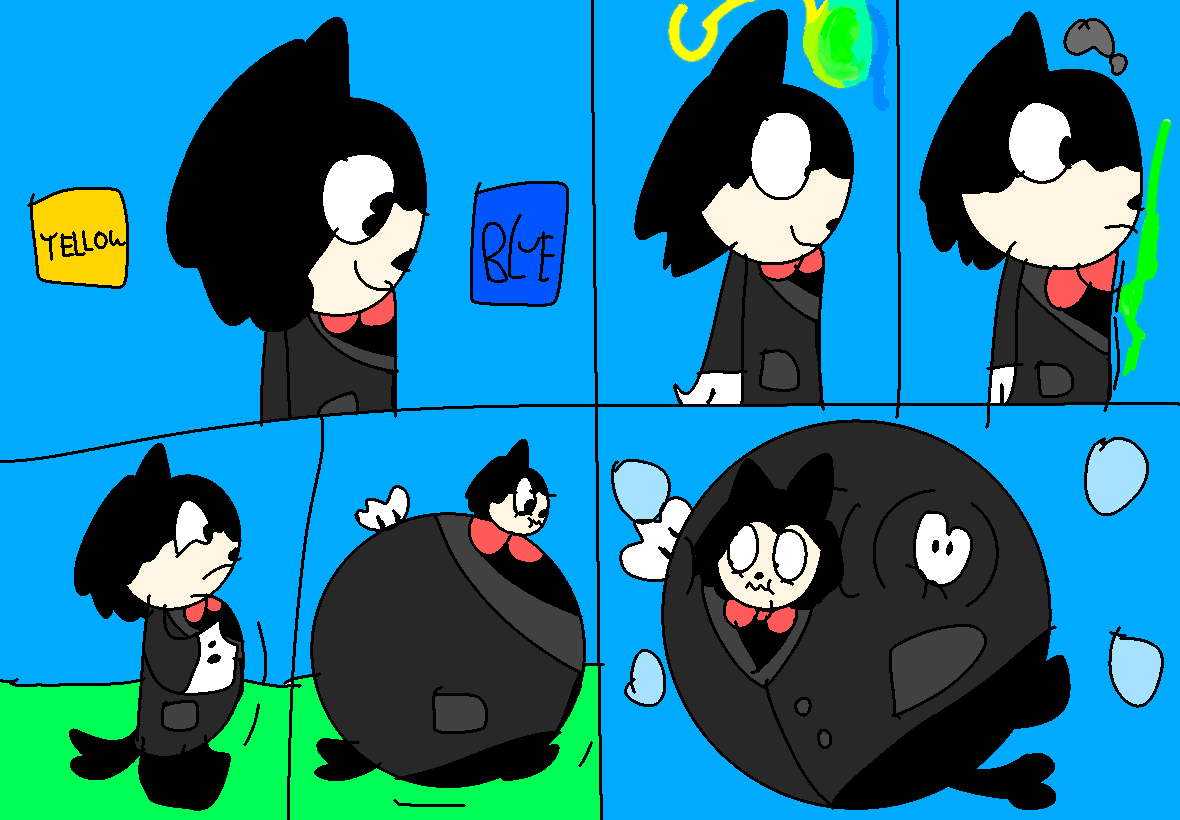 Blue And Yellow Mixed To Green | Air Inflation by NatariChanIndiecross ...