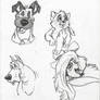 Oliver and Company sketches