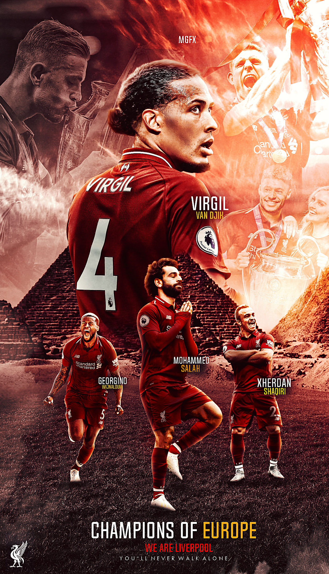  LIVERPOOL  CHAMPIONS  OF EUROPE WALLPAPER  2021 by 