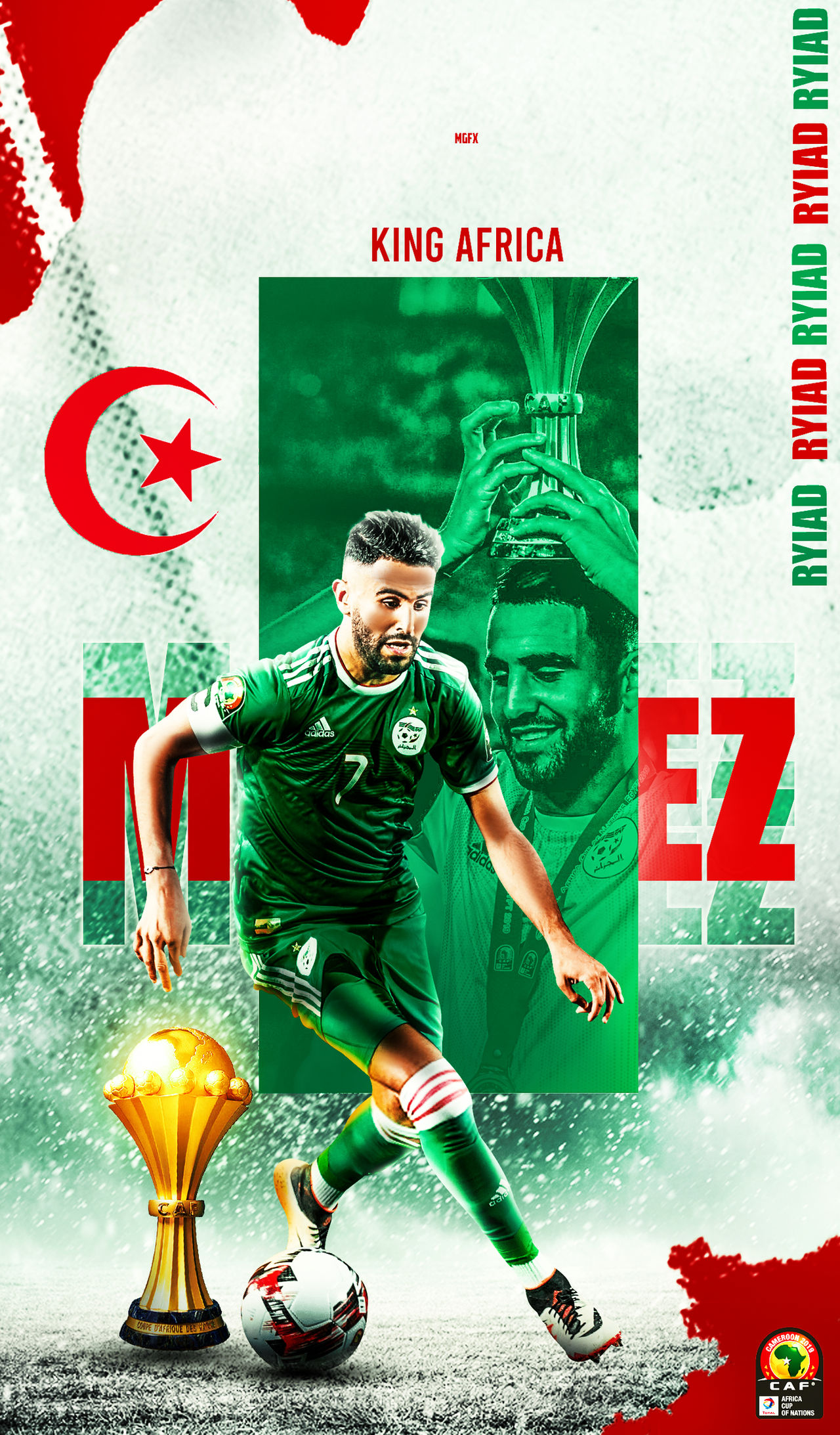 ryiad mahrez wallpaper lockscreen 2019