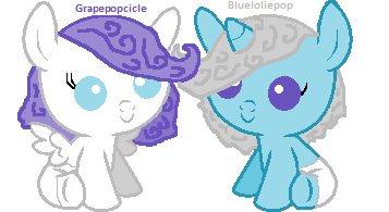 Grapepopcicle and Blueloliepop