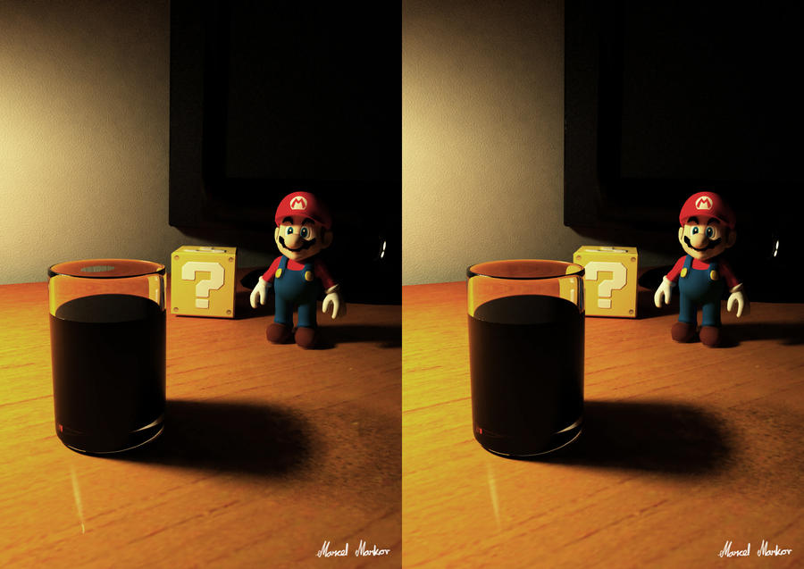 Desktop Mario Cross-eye 3D by MarcelMarkov on DeviantArt