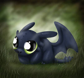 Chibi Toothless the Dragon