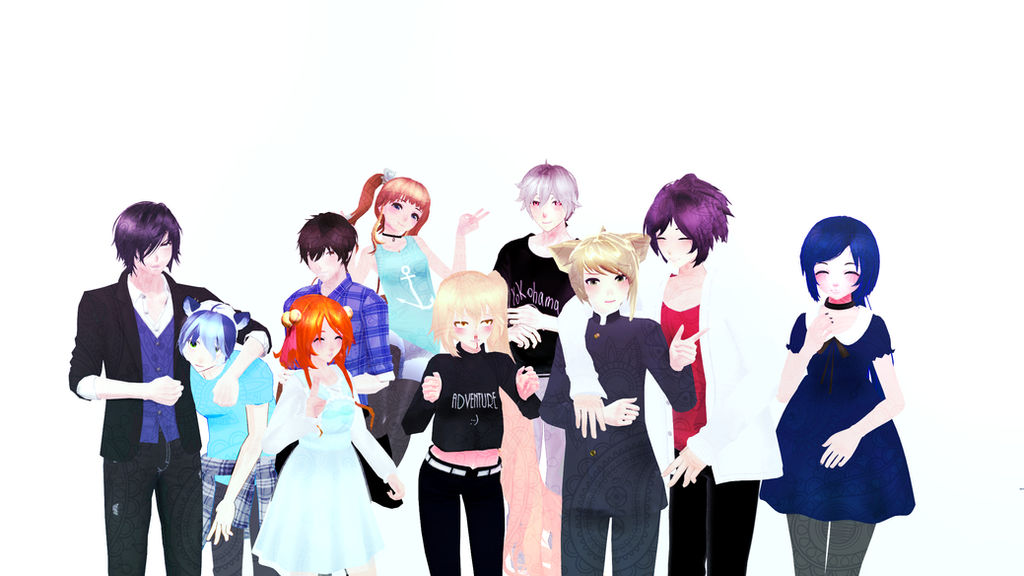 MMD Original models by universe1999 on DeviantArt