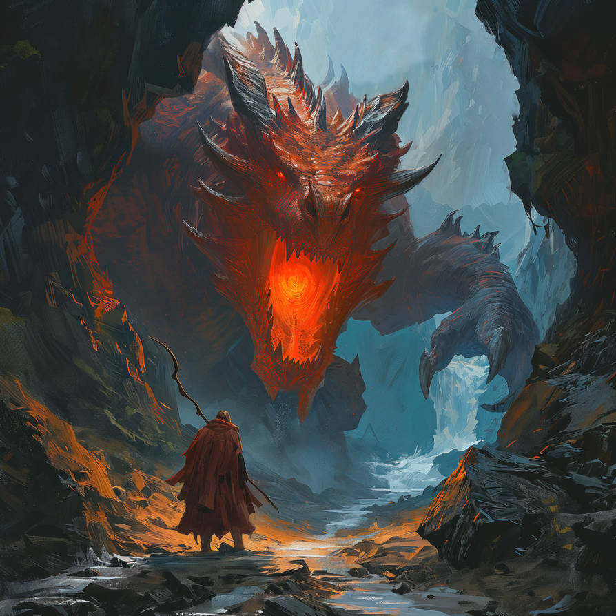 The Wall (an ancient red dragon) by Tixu66 on DeviantArt