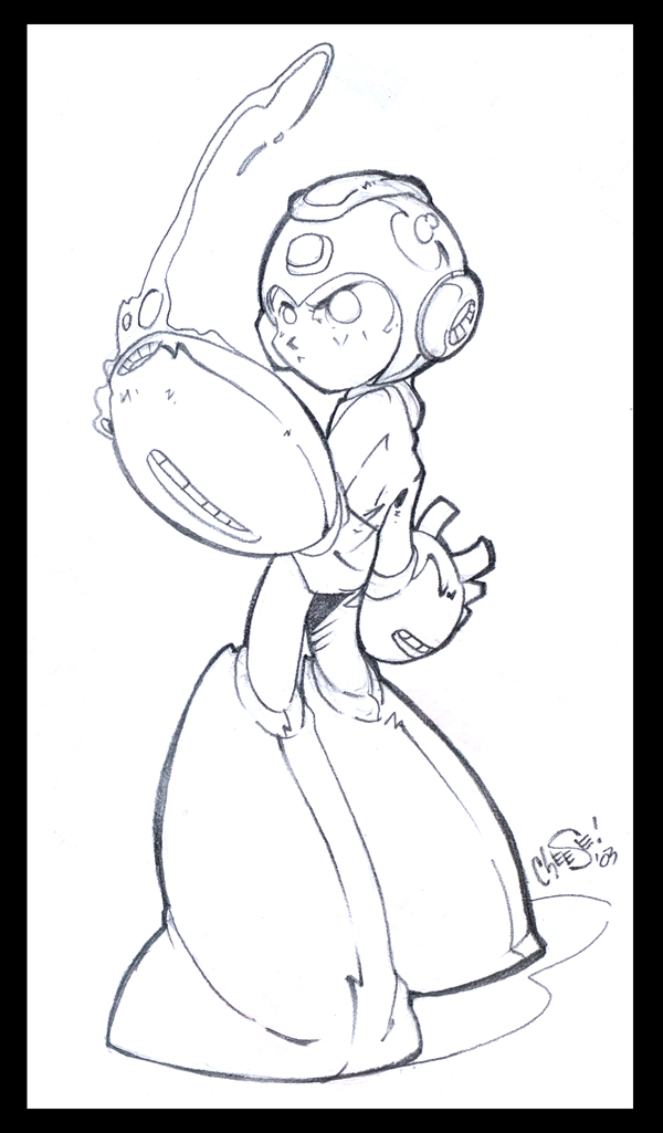 megaman lineart