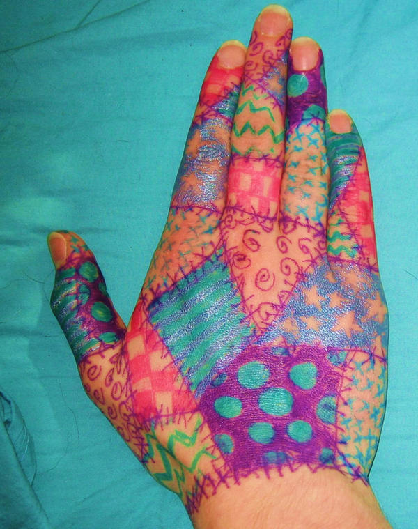 Patchwork Hand 5 by aubzilla on DeviantArt