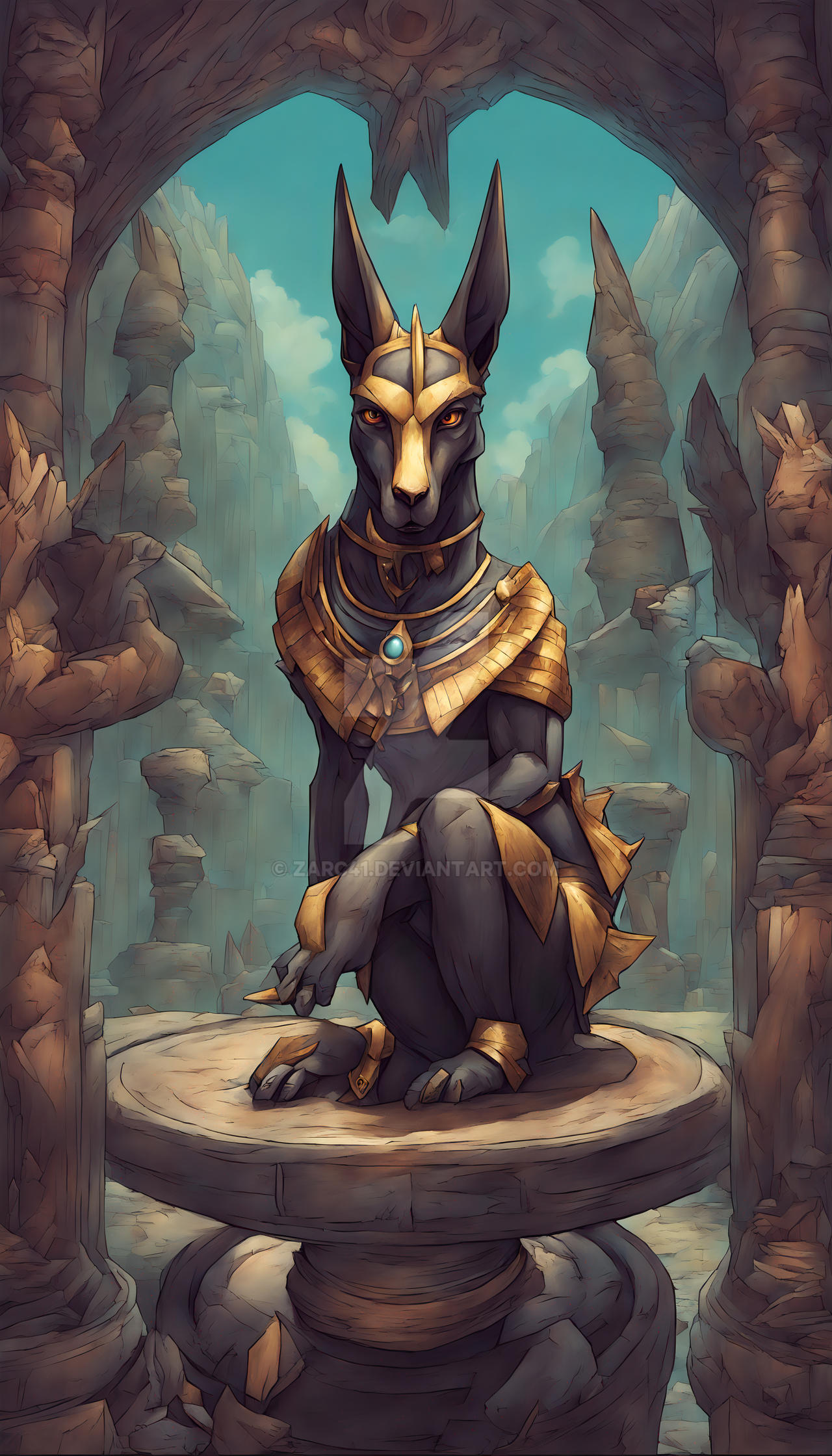 Anubis Rabbit Anubis by Zarc41 on DeviantArt