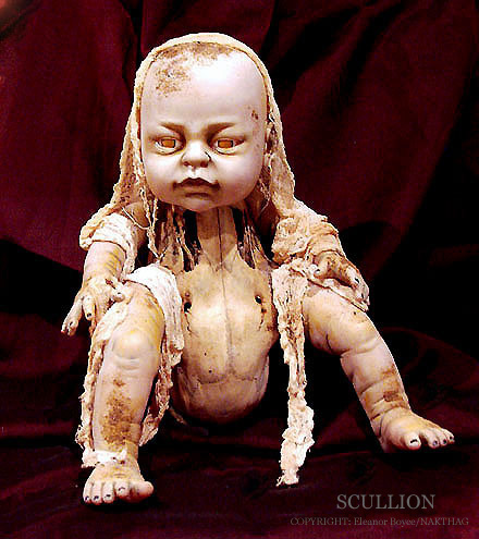 NURSERY CRYMES Skullion -Gothic Horror Doll Art