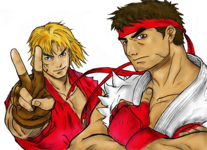 RYU AND KEN by african-samurai on DeviantArt