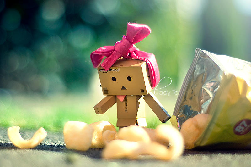 Danbo Loves Quavers by Lady-Tori