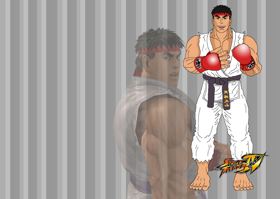 Cartoon Ryu Pfp 3D into Cartoon Ryu by simpleguyfa on DeviantArt