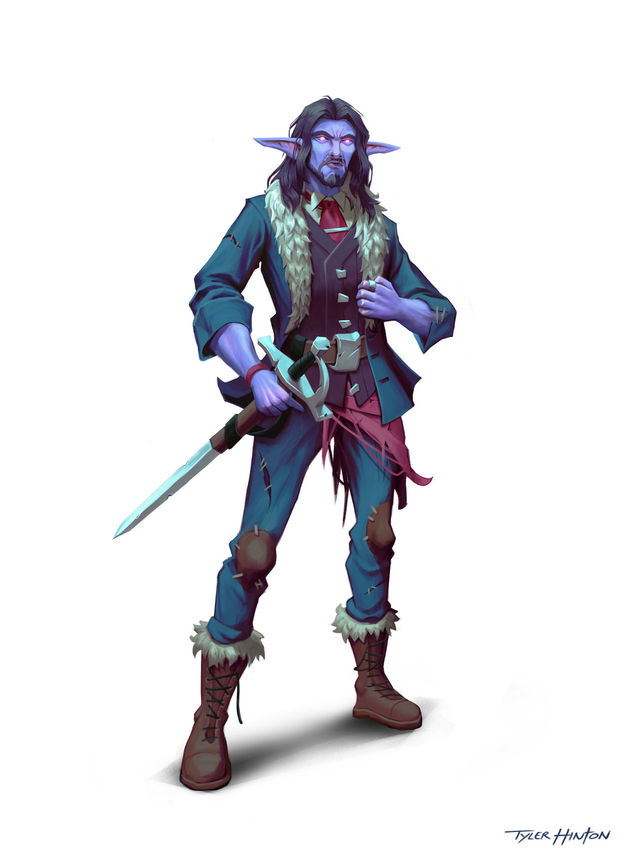 Dungeons and Dragons Drow Character Concept by tylerhinton on DeviantArt