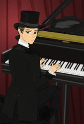 Anime Derek at Piano