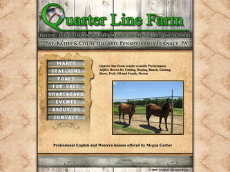 Quarter Line Farm website