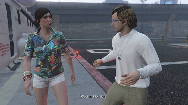 English Dave and the GTA Online Protagonist. (2)