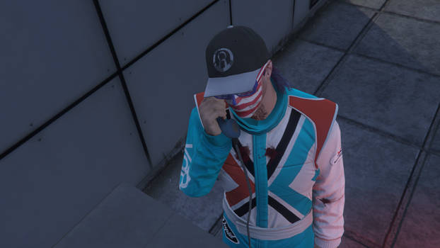 On the phone - GTA Online.