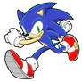 Sonic the hedgehog(coloured)