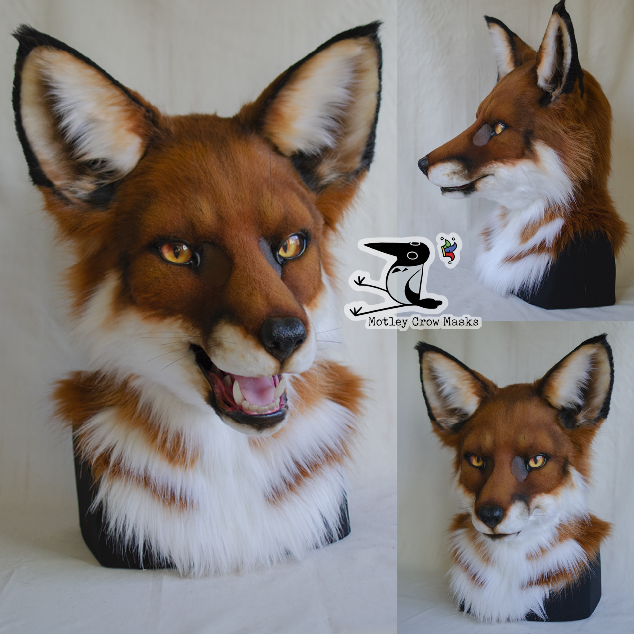 Custom Fox Mask Red Fox Mask by MotleyCrowMasks on DeviantArt