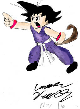 Son Goku in Tezuka's style