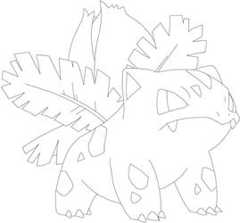 Ivysaur Lineart - #2