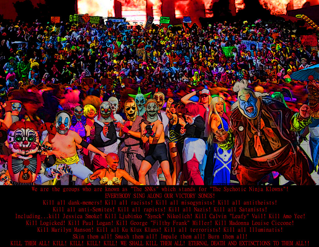 We have won the war against Synck the satanic user by SychoticNinjaKlown