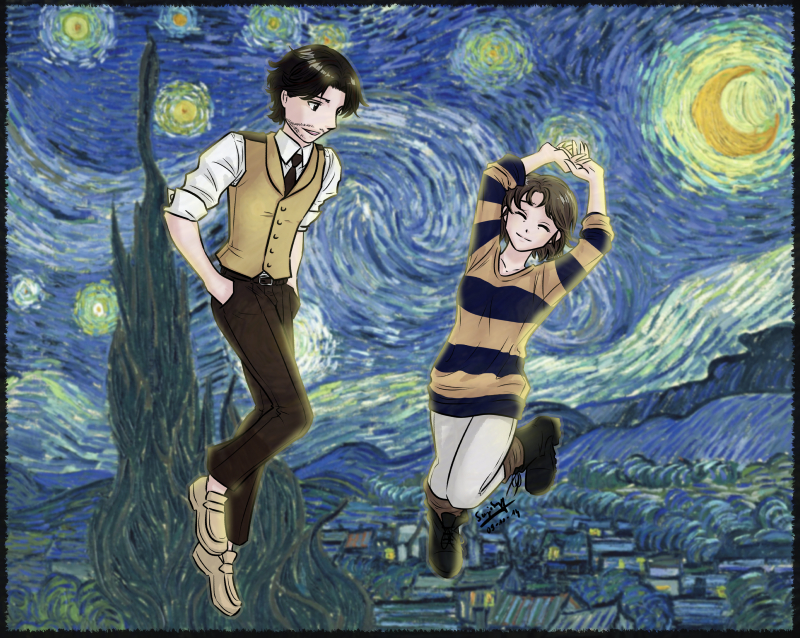 Max and Tessa in Starry Sky