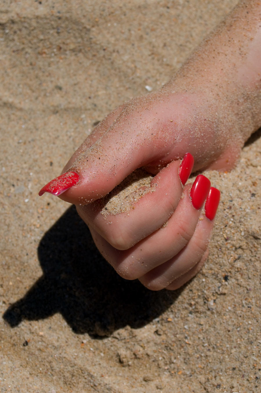 A fistful of sand