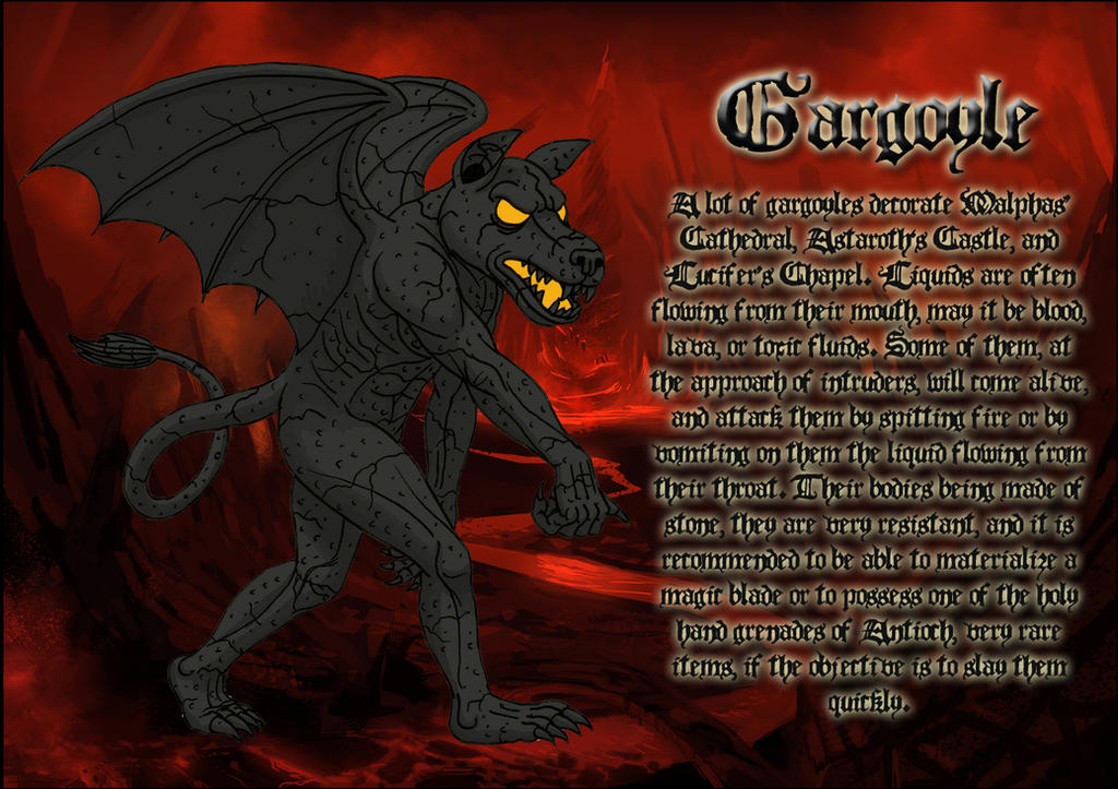 Gargoyle Text Gargoyle by DoctorChevlong on DeviantArt