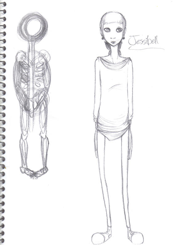 Jessibelle and skeleton by BigshotBazooka on DeviantArt