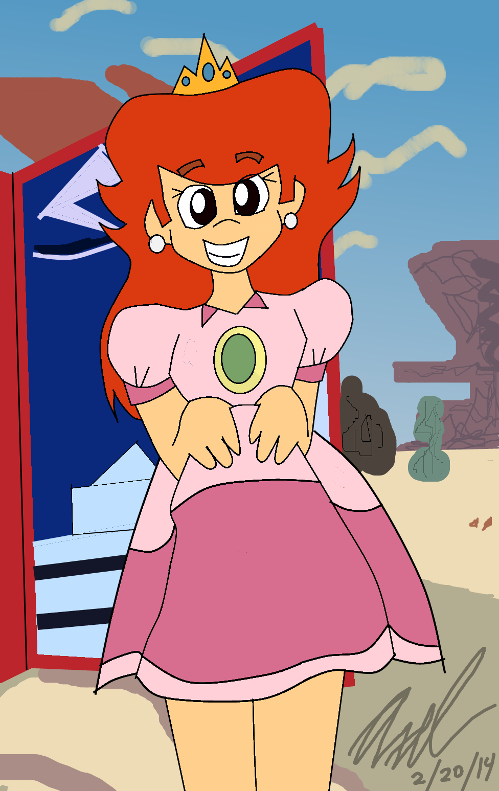 Princess Toad Racing Princess Toadstool by AxelDK64 on DeviantArt