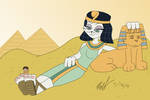 Cleocatra the Egyption Feline Goddess by AxelDK64