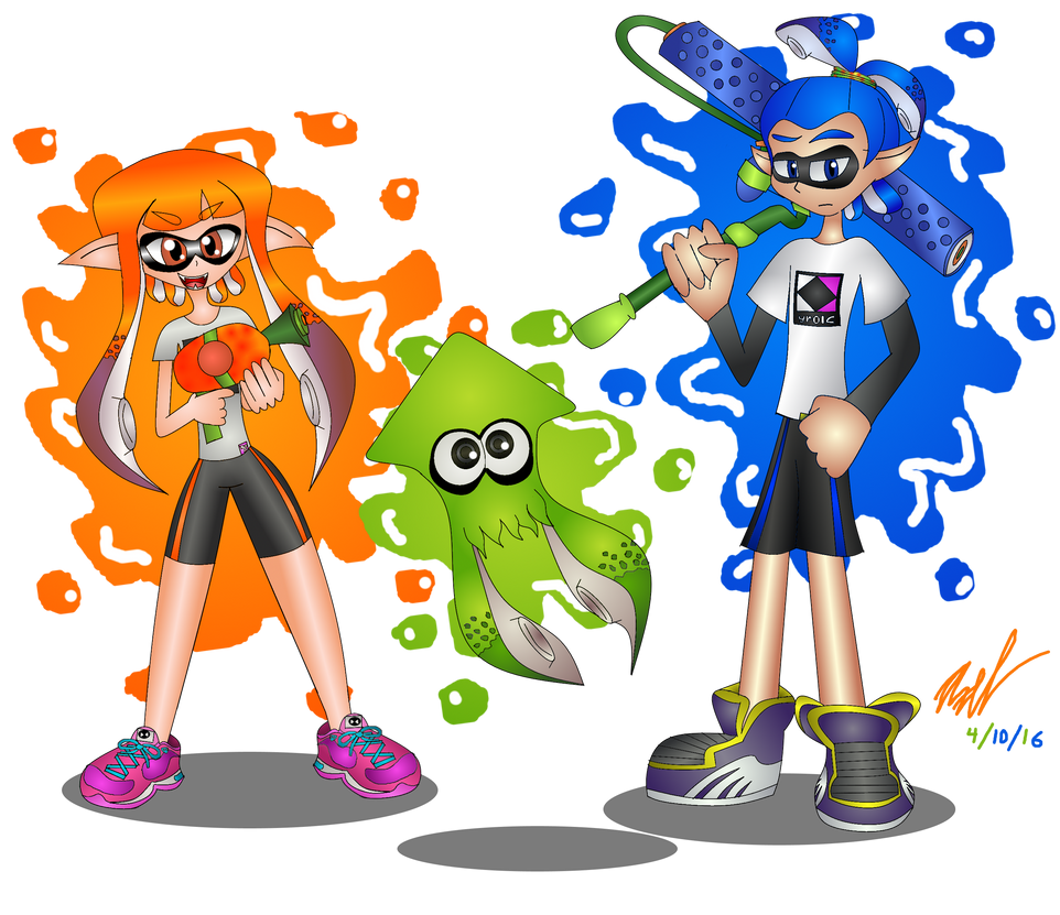The Vibrant Colors of Splatoon! by AxelDK64 on DeviantArt