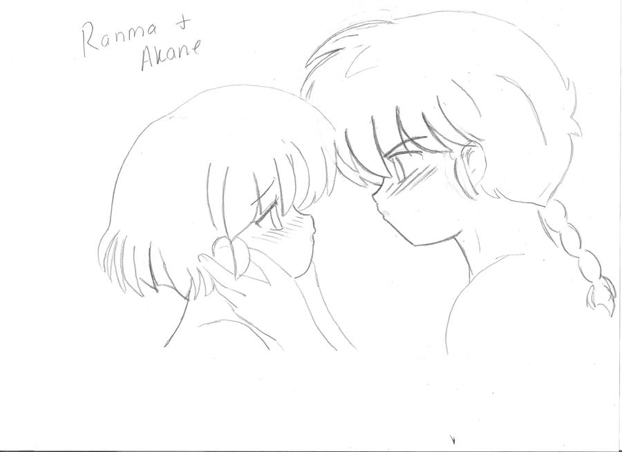 Akane Drawing Ranma Ranma and Akane _Love (pencil drawing) by soulfire524 on DeviantArt