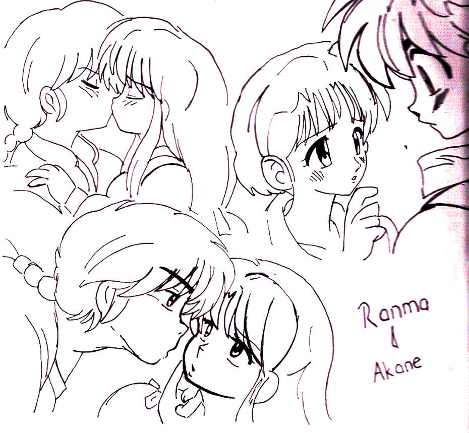 Akane Drawing Ranma Ranma and Akane by soulfire524 on DeviantArt