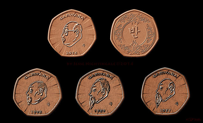 Garwara (CM) half Penci coins