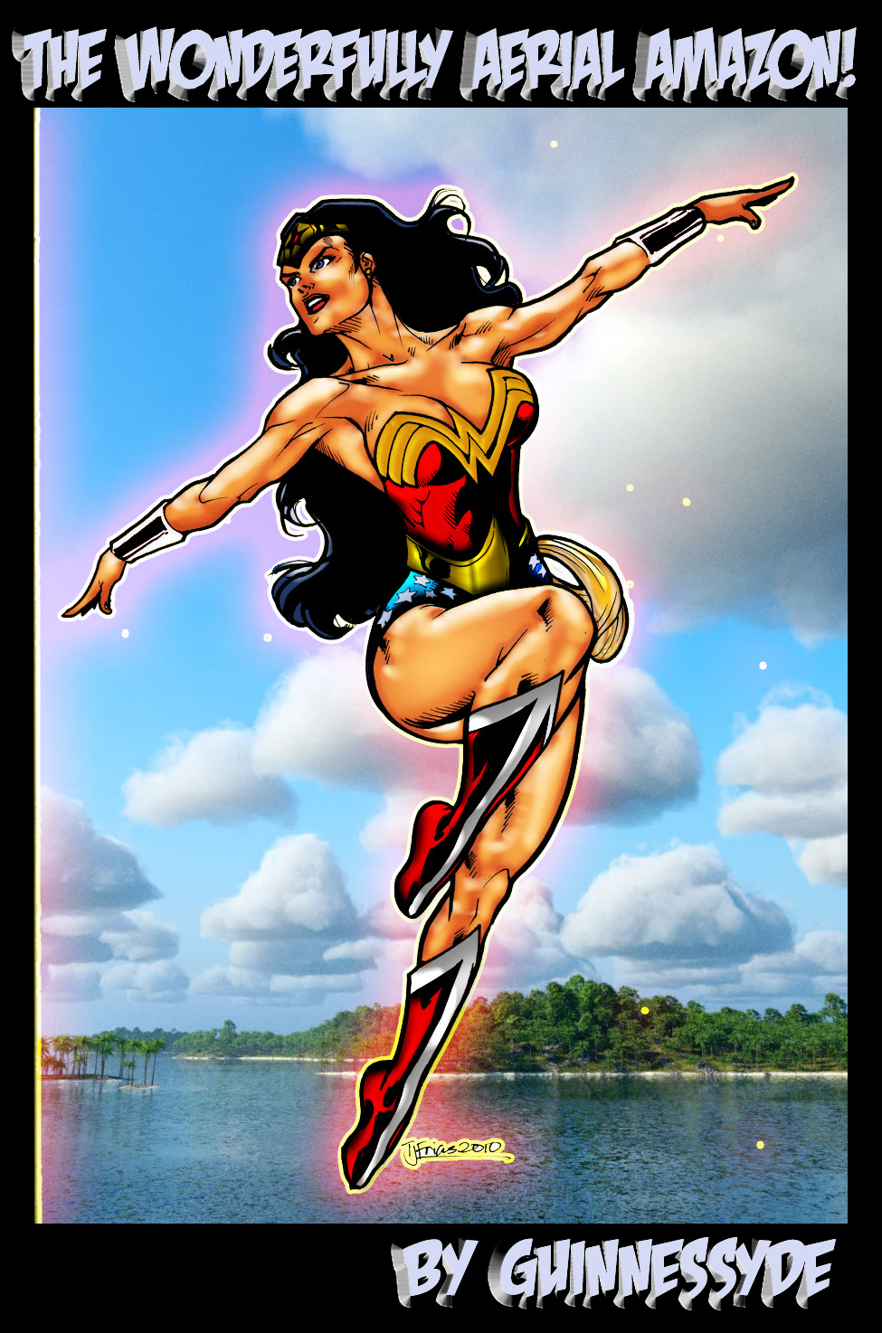 Wonder Woman in flight by Guinnessyde RELOADED!