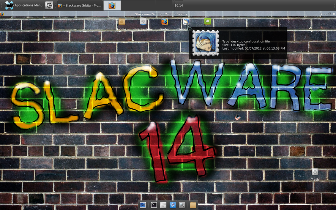 Slackware 14.0 - xfce by ThunderCr0W on DeviantArt