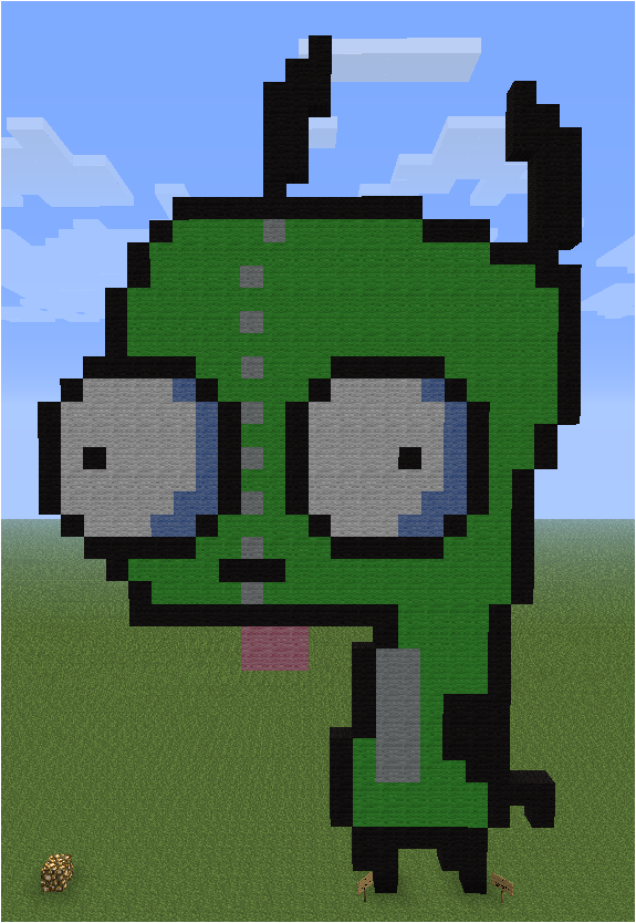 Minecraft Pixel Art Gir 2 by aurorabloodshard on DeviantArt