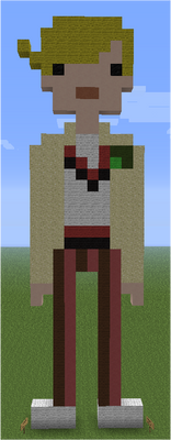 Minecraft Pixel Art Fifth Doctor