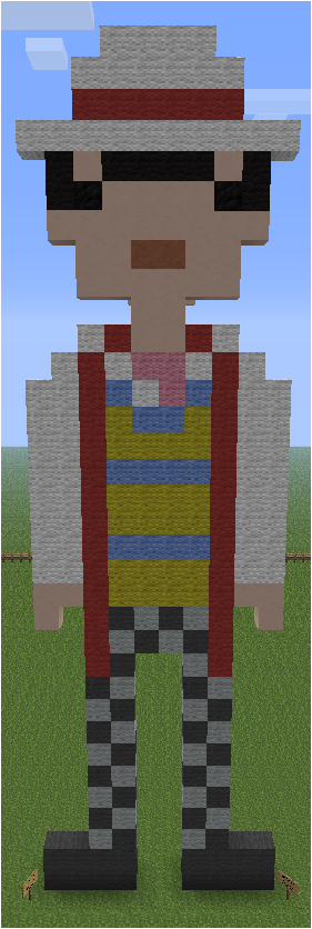 Minecraft Pixel Art Seventh Doctor