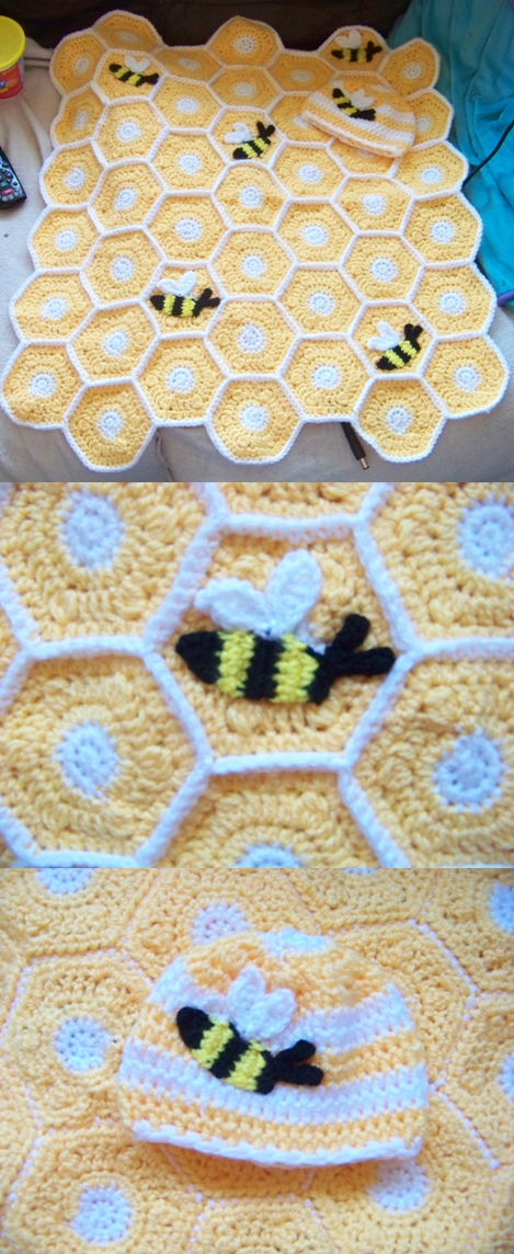 Bumble bee hotsell baby blanket